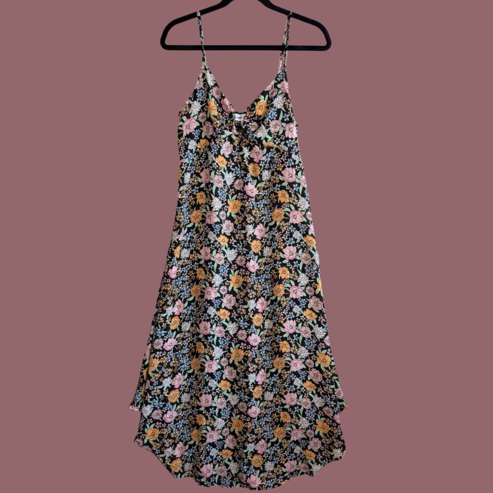 Almost Famous Floral Boho Cottagecore Festival Fairy Smocked Midi Dress
